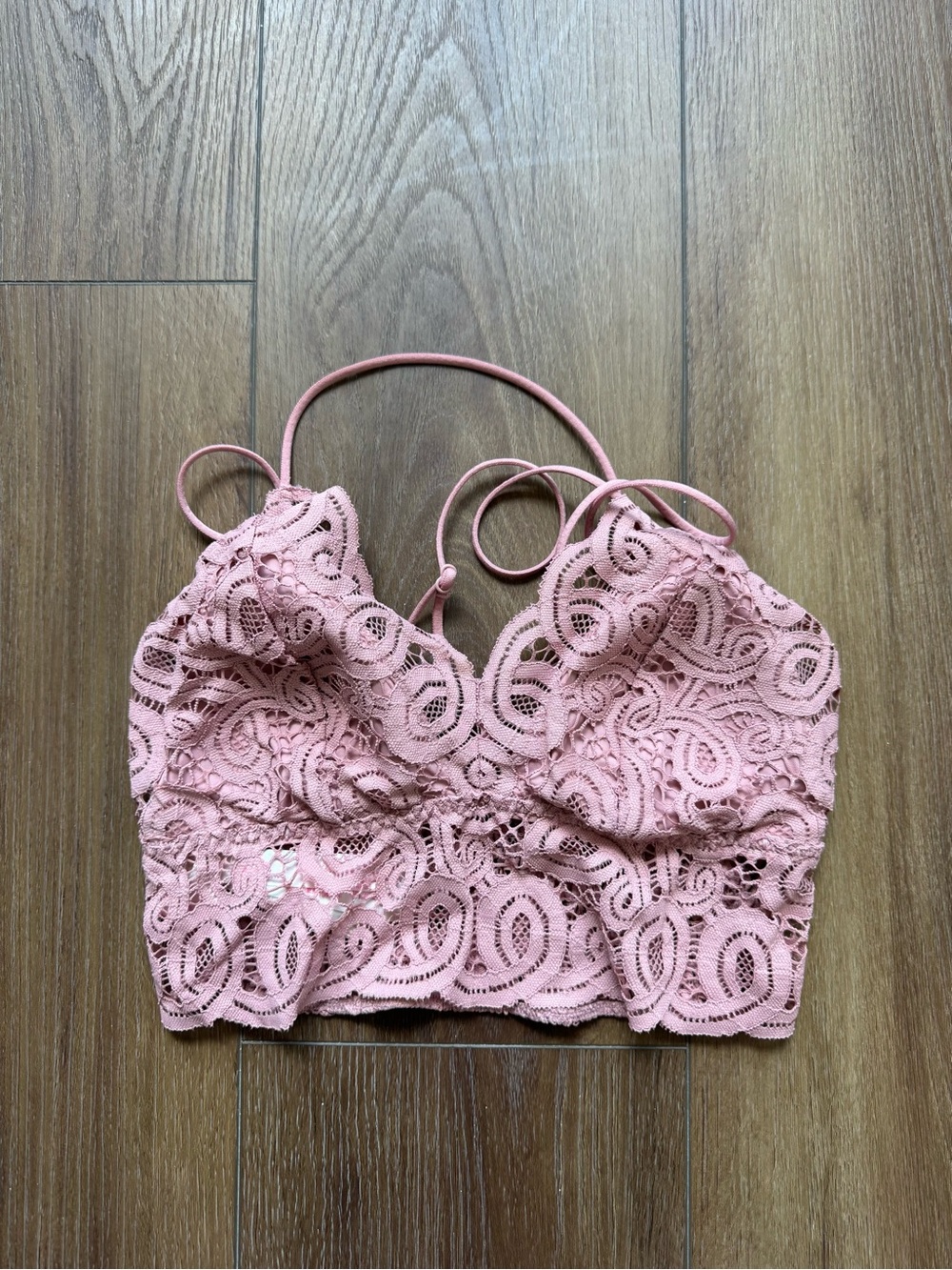 PINK Victoria's Secret Dusty Rose Lace Bralette